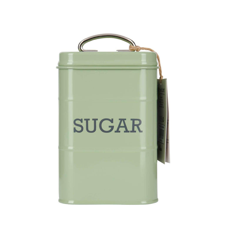 Living Nostalgia Sugar Tin - Sage Green - Potters Cookshop