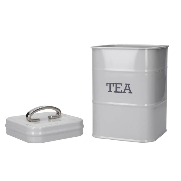 Living Nostalgia Tea Tin - Grey - Potters Cookshop