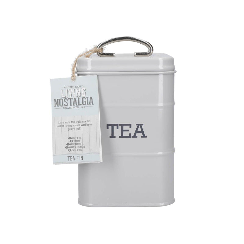 Living Nostalgia Tea Tin - Grey - Potters Cookshop