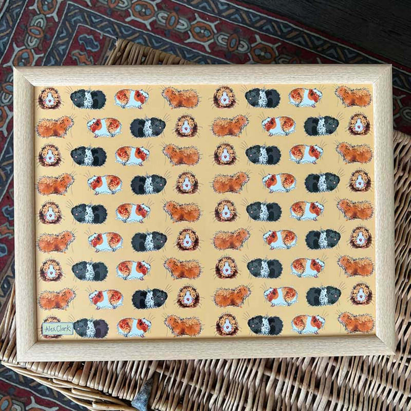 Alex Clark Lap Tray - Guinea Pigs