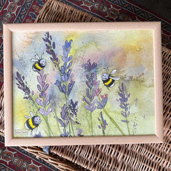 Alex Clark Lap Tray - Lavender Bees
