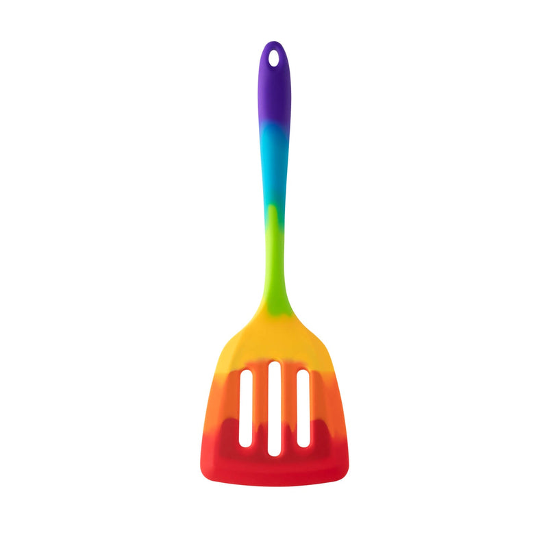 Taylor's Eye Witness Silicone Wide Slotted Turner - Rainbow
