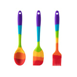 Taylor's Eye Witness Mini Silicone 3-Piece Utensil Set - Rainbow