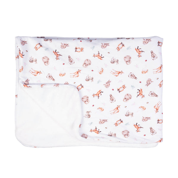 Wrendale Designs by Hannah Dale Baby Blanket - Little Forest - Woodland Animals