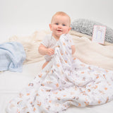 Wrendale Designs by Hannah Dale Little Wren Baby Blanket - Little Paws - Dog