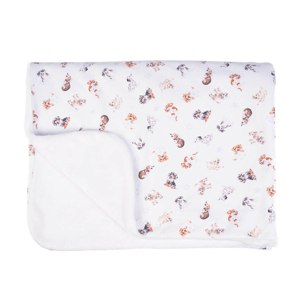 Wrendale Designs by Hannah Dale Baby Blanket - Little Paws - Dog