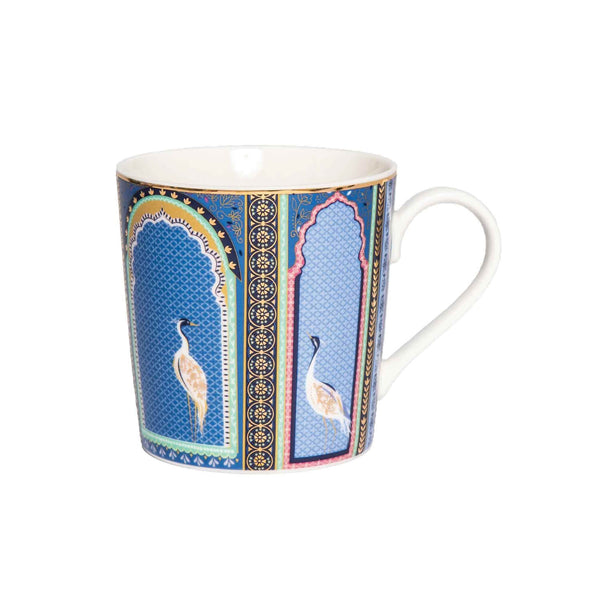 Sara Miller London India 340ml Mug - Lattice Windows