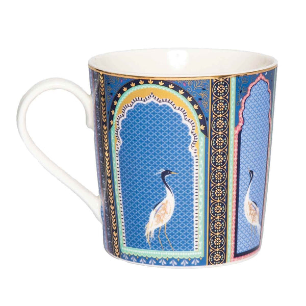 Sara Miller London India 340ml Mug - Lattice Windows