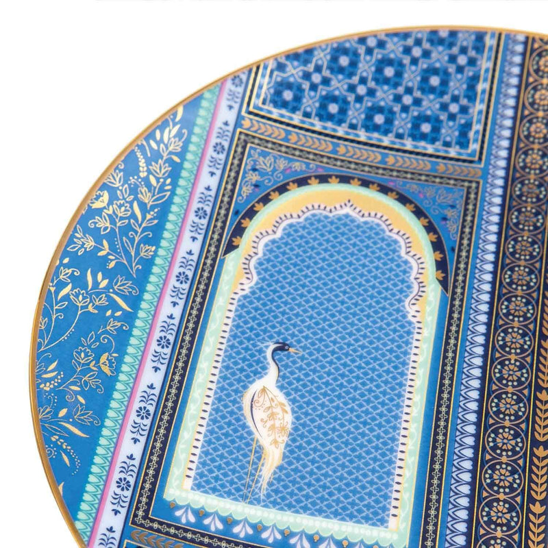 Sara Miller London India Set Of 4 Cake Plates - Assorted