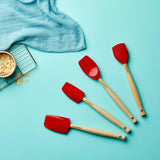 Le Creuset Craft Small Silicone Spatula - Cerise - Potters Cookshop