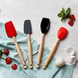 Le Creuset Craft 3 Piece Silicone Spatula Set - Onyx Black