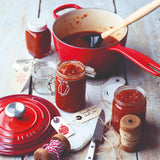 Le Creuset Signature Cast Iron 3 Piece Saucepan Set - Cerise - Potters Cookshop