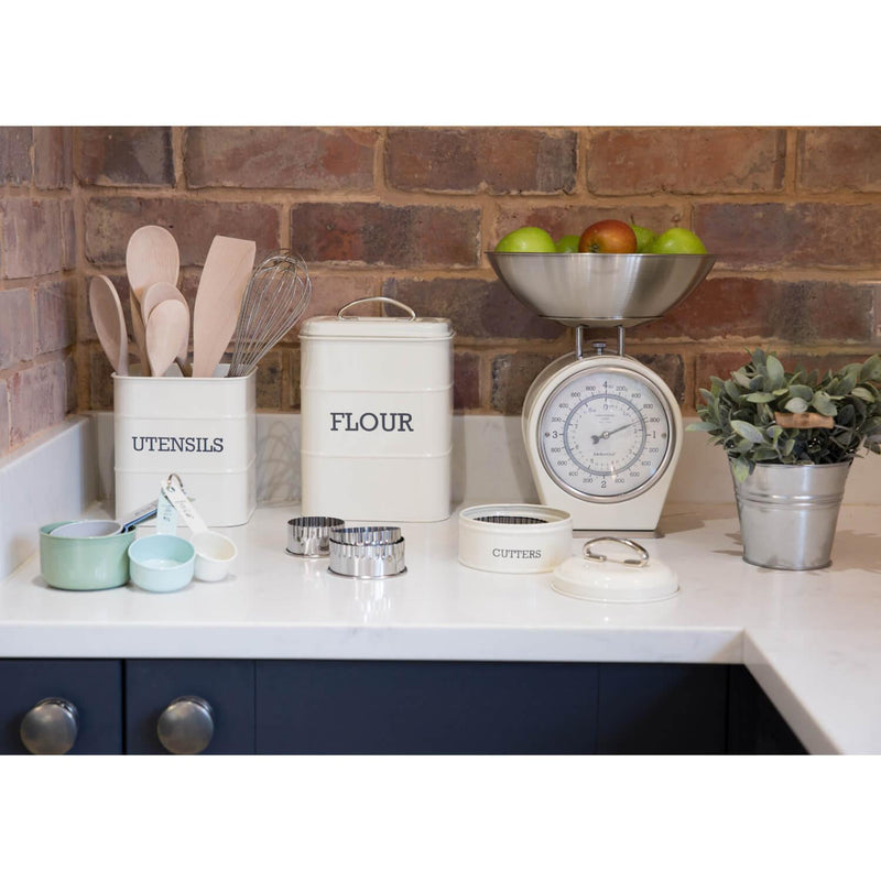 Living Nostalgia Flour Canister - Cream - Potters Cookshop