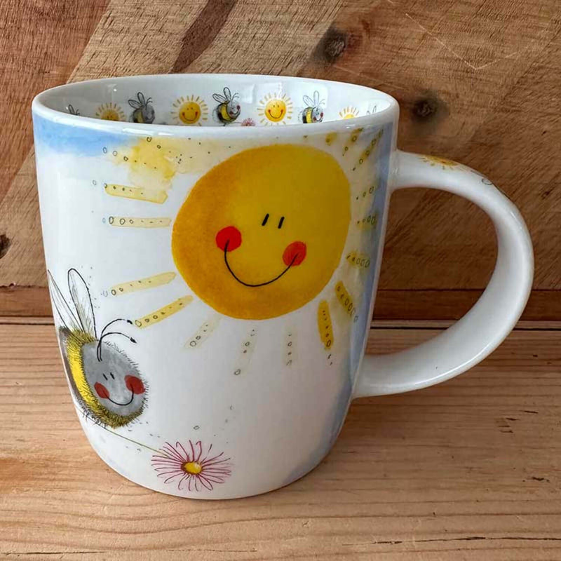 Alex Clark 400ml Mug - Bee Happy