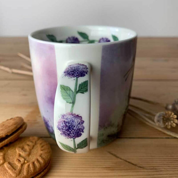 Alex Clark Mug - Labrador & Hydrangeas - Potters Cookshop