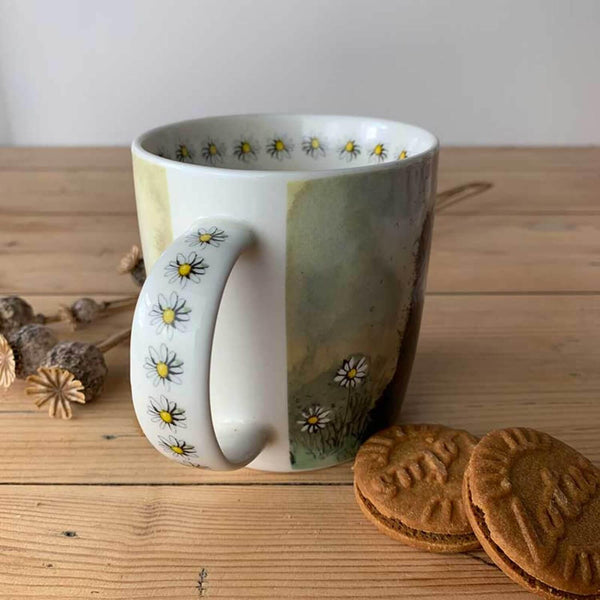 Alex Clark Mug - Collie & Flowers - Potters Cookshop