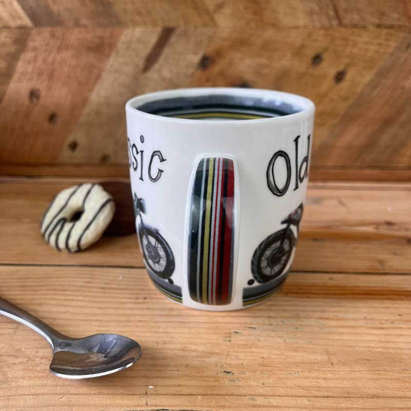 Alex Clark 400ml Mug - Old Classic Motorbike