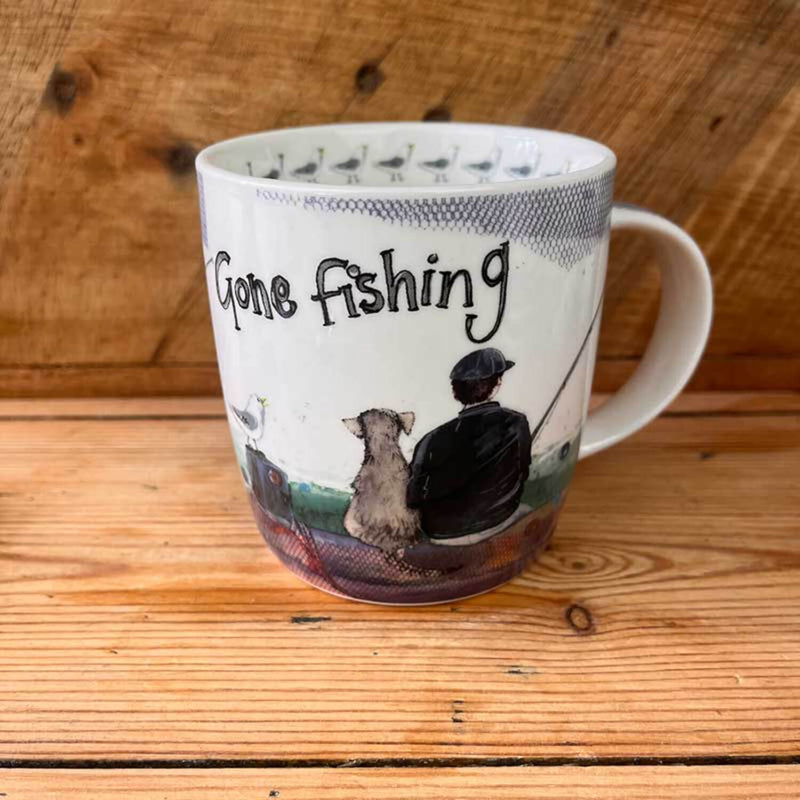 Alex Clark 400ml Mug - Gone Fishing