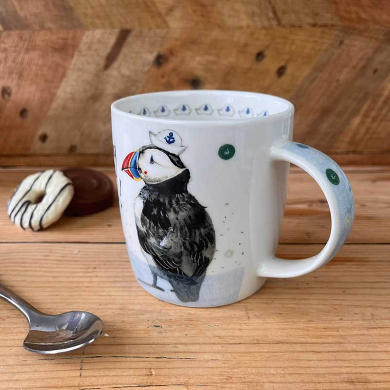 Alex Clark 400ml Mug - Ahoy There - Puffin