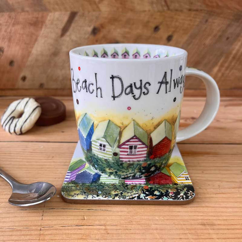 Alex Clark 400ml Mug - Beach Huts