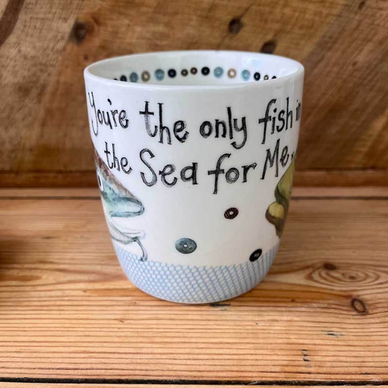 Alex Clark 400ml Mug - Only Fish In The Sea