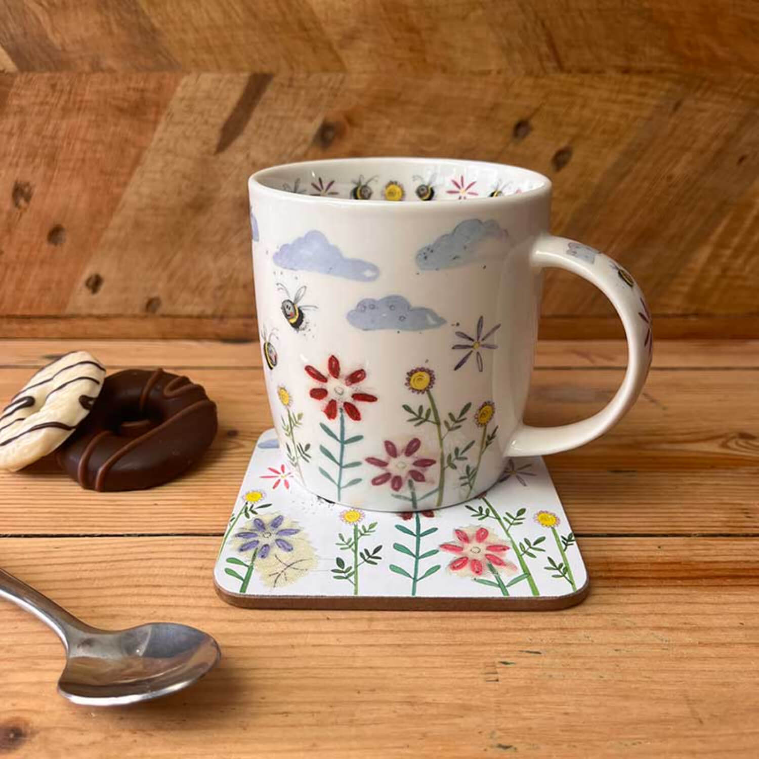 Buy Alex Clark 400ml Mug Bees & Flowers Potters
