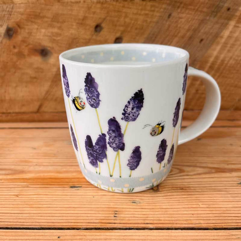 Alex Clark 400ml Mug - Lavender Bees