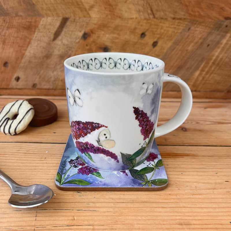 Alex Clark 400ml Mug - Butterflies & Buddleia