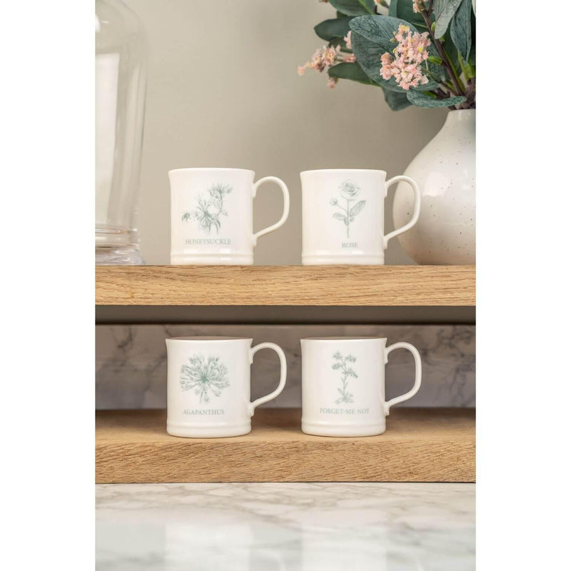Mary Berry English Garden Flowers Espresso Cups - Set of 4 - Potters Cookshop