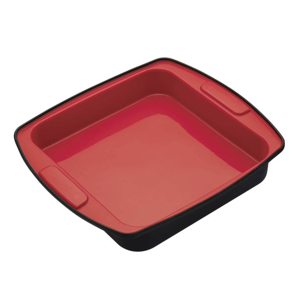 MasterClass Smart Silicone Flexible Square Baking Pan - 23cm - Potters Cookshop