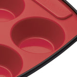 MasterClass Smart Silicone Flexible Baking Pan - 6 Cup - Potters Cookshop