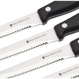 MasterClass Deluxe Steak Knife Set - 6 Piece - Potters Cookshop