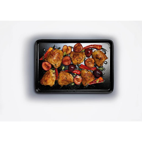 MasterClass Professional Vitreous Enamel Baking Tray - 39cm - Potters Cookshop
