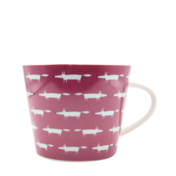 Scion Living Midi Fox 350ml Porcelain Mug - Berry