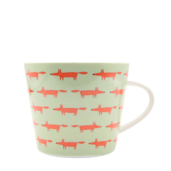 Scion Living Midi Fox 350ml Porcelain Mug - Sage & Poppy
