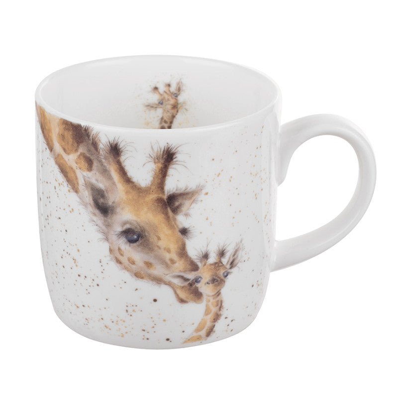Wrendale Designs China Mug - First Kiss Giraffe