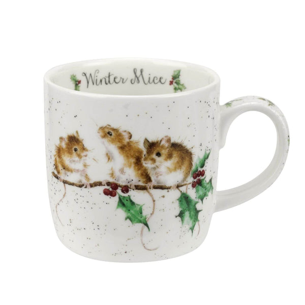 Wrendale Designs Christmas China Mug - Winter Mice