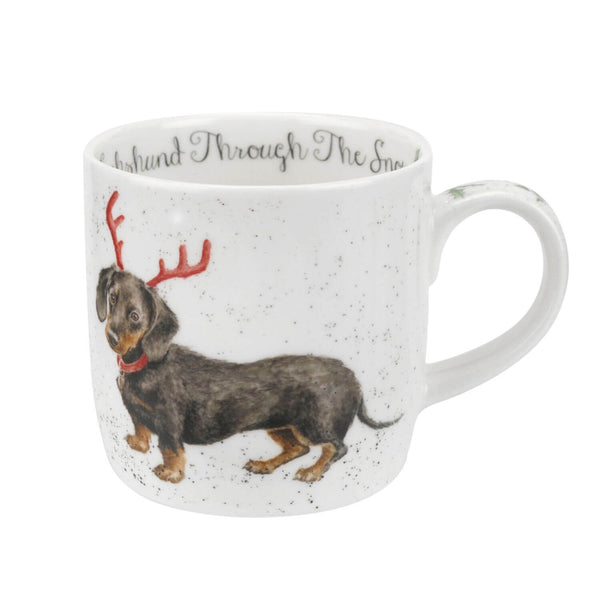 Wrendale Designs Christmas Mug - Dachshund