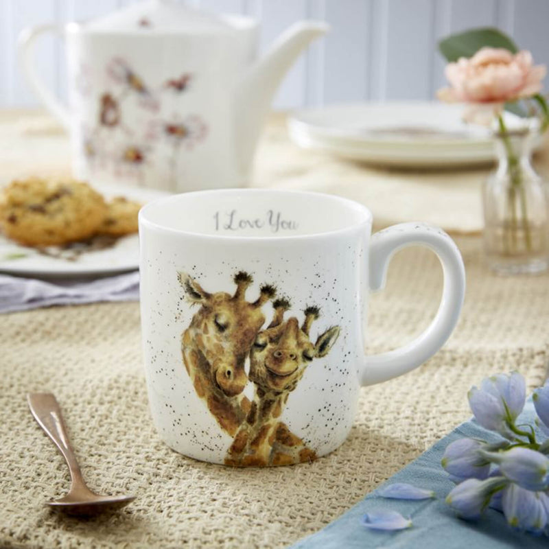 Wrendale Designs by Hannah Dale Bone China Large 400ml Mug - I Love You