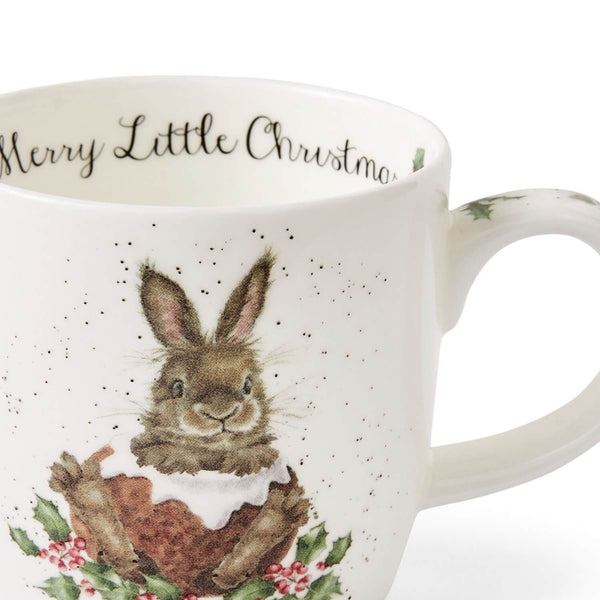 Royal Worcester Wrendale Christmas Mug - Merry Little Xmas