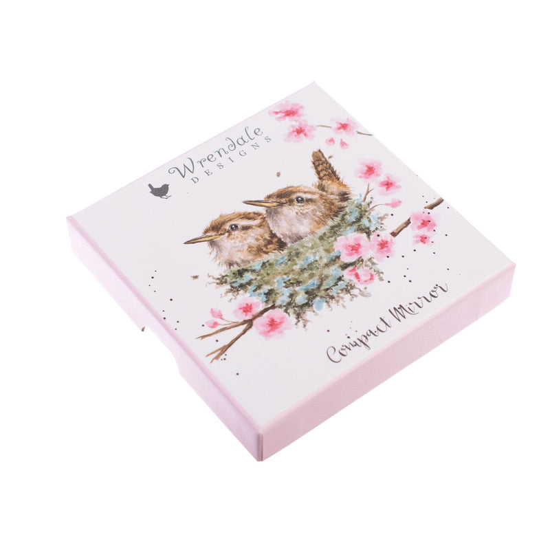 Wrendale Designs by Hannah Dale Compact Mirror - Home Sweet Home Wren