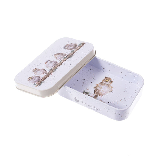 Wrendale Designs by Hannah Dale Mini Tin - Chirpy Chaps Sparrow