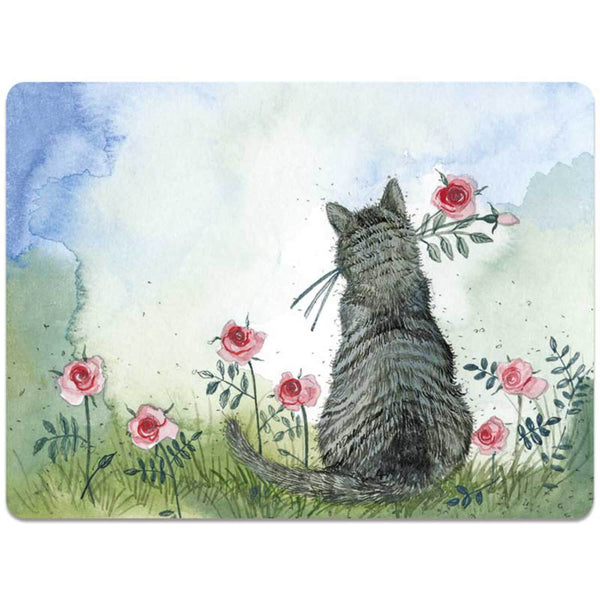 Alex Clark Placemat - Cat & Roses