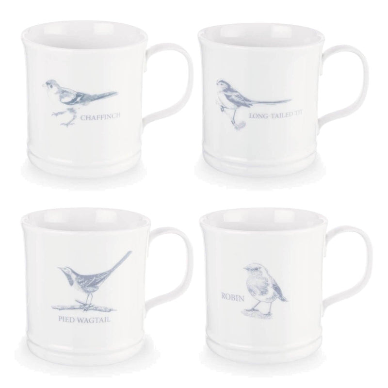 Mary Berry English Garden 4 Piece Mug Set - British Birds - Potters Cookshop