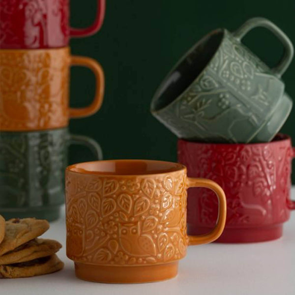 Mason Cash In The Forest 300ml Mug - Red - Potters Cookshop