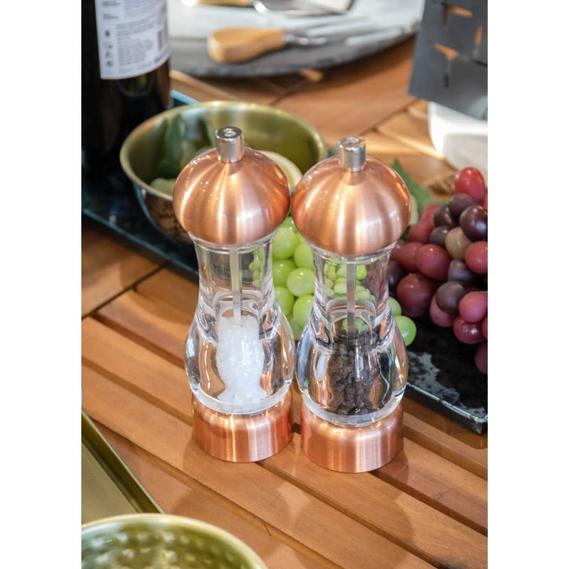 MasterClass Filled Copper Capstan Pepper Mill - Small - Potters Cookshop