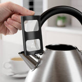 Morphy Richards Venture Pyramid Kettle & 4 Slice Toaster Set - Brushed Stainless Steel - Potters Cookshop