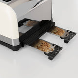 Morphy Richards Venture Pyramid Kettle & 4 Slice Toaster Set - Cream - Potters Cookshop