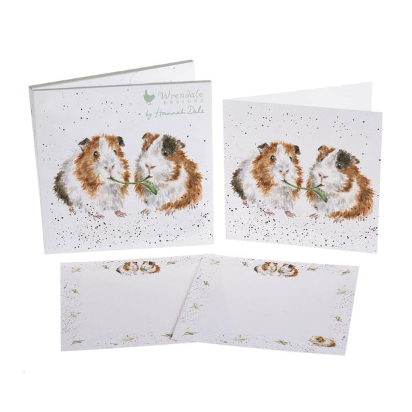 Wrendale Designs by Hannah Dale Notecard Pack - Lettuce Be Friends