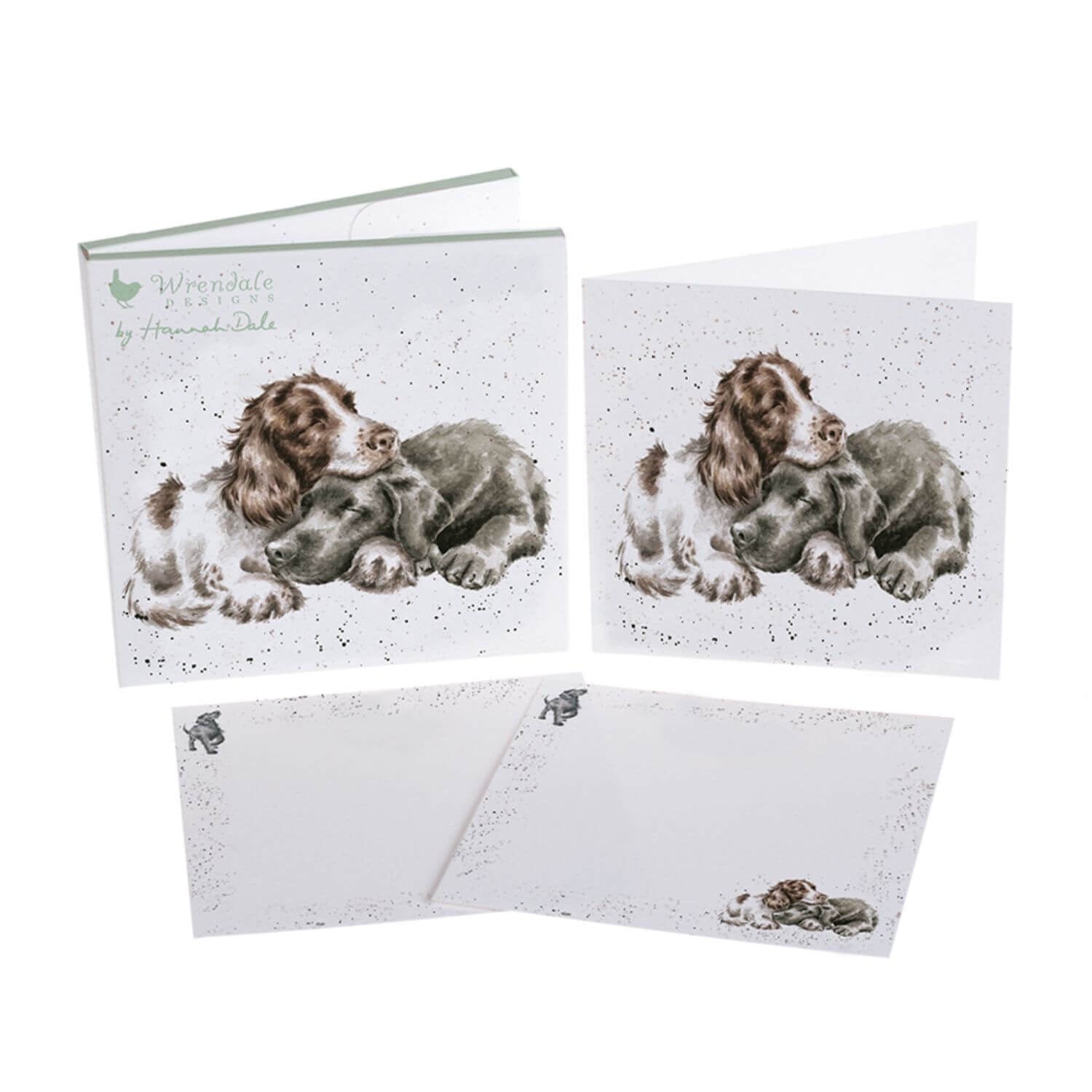 Wrendale Designs Boîte Métallique Mini 'Growing Old Together' Épagneul Et Labrador